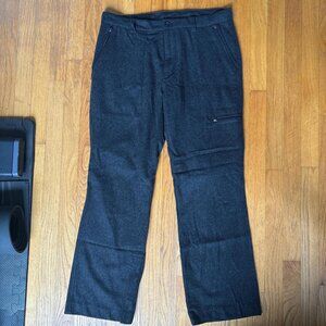 Wool blend dark charcoal grey/black pants